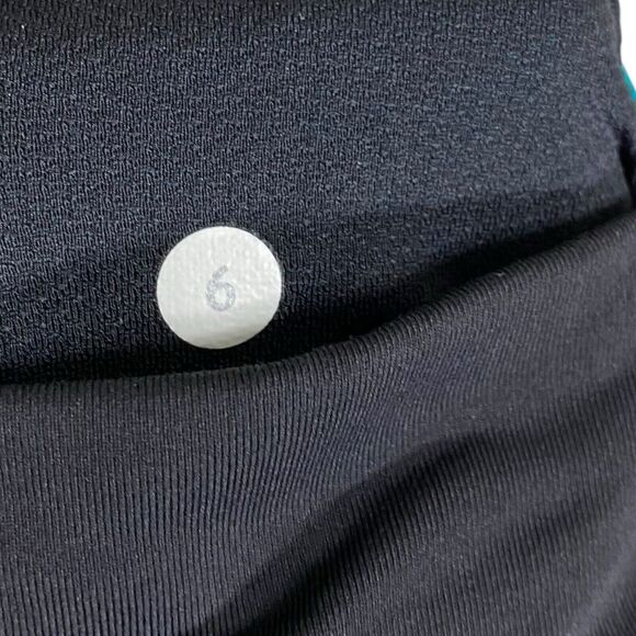 Lululemon Leggings Womens 6 Gray Teal Inspire Tight Athleisure Yoga Workout Gym - Picture 7 of 12